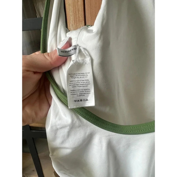 WeWoreWhat White and Green Bikini - Picture 6 of 9